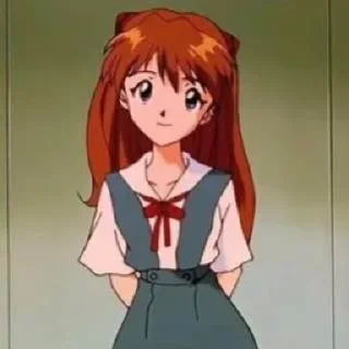 😇 emoji Asuka Langley Souryuu Telegram sticker 16 of 49