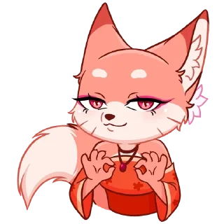 🌟 emoji кицунэ аи | @stickbyjenna Telegram sticker 22 of 47