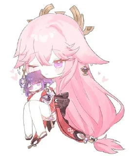Sticker from Яэ мико мини