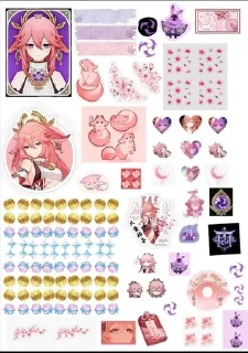 🌟 emoji яэ мико богиня Telegram sticker 7 of 13