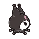 😒 emoji Kuromi @xkysluv Telegram sticker 9 of 40