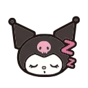 😴 emoji Kuromi @xkysluv Telegram sticker 8 of 40