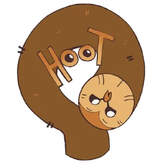 👋 emoji The Owl Meme Telegram sticker 1 of 18