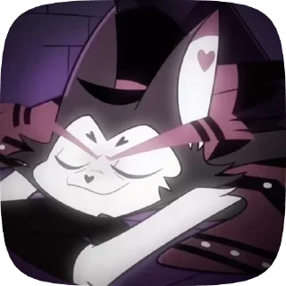 🐈‍⬛ emoji БОЛЬШЕ ⇨ @CLOOBHUB ХАСК ОТЕЛЬ ХАЗБИН HUSK HAZBIN Telegram sticker 23 of 94
