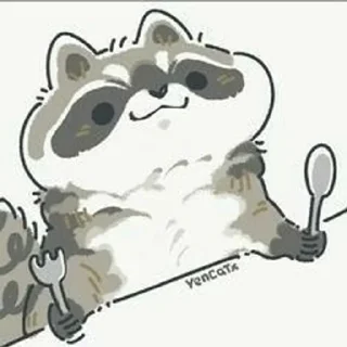 🍴 emoji Еноты Telegram sticker 1 of 115