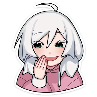 🤭 emoji Оля @NightTail_bot Telegram sticker 12 of 48
