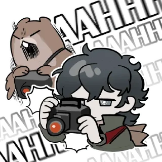 😤 emoji Reverse: 1999 chibi<3 Telegram sticker 23 of 90