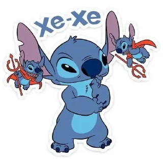 😈 emoji Стич Telegram sticker 11 of 21