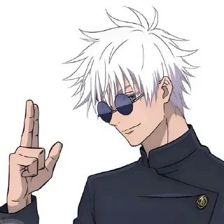 🙂 emoji Gojo Satoru @Ralzei228 Telegram sticker 22 of 43