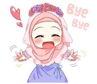 😊 emoji Hijab Princess (@TgSticker) Telegram sticker 12 of 40
