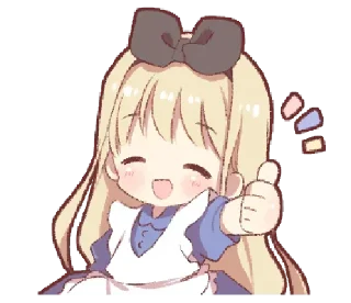 👍 emoji Alice @anime_sticks Telegram sticker 20 of 24