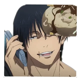 🙂 emoji Toji Fushiguro •anime• @StickersAnimeandManga Telegram sticker 21 of 48