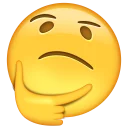🤔 emoji Hmm Telegram sticker 7 of 49