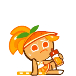 🍊 emoji Orange Cookie! Telegram sticker 6 of 57
