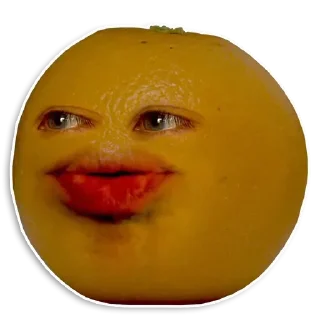 😀 emoji 🍊 Annoying Orange 🍊by @r_o_o_m 🍊 Telegram sticker 11 of 99