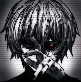 🖇 emoji Tokyo Ghoul Telegram sticker 6 of 75