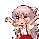 😥 emoji Emoting Mokou Telegram sticker 5 of 71