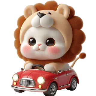 🚗 emoji Котята-львята @Nyasticks Telegram sticker 14 of 41