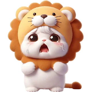 😭 emoji Котята-львята @Nyasticks Telegram sticker 17 of 41