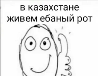 👍 emoji Kazakh Memes Telegram sticker 9 of 80