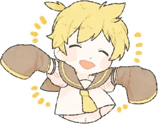 🥰 emoji Loose Hatsune and friends|rif| Telegram sticker 20 of 24