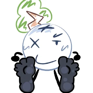 Sticker from Пятки Обджектов‼️‼️