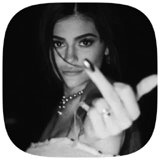 🖕 emoji Kylie Jenner • @S97MX Telegram sticker 18 of 25