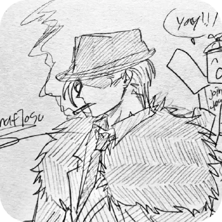😎 emoji doublefedora @fra1s33 Telegram sticker 6 of 53