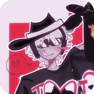 🖼 emoji ძ᥆ᥙᑲᥣᥱ𝖿ᥱძ᥆rᥲ~💛🤍 Telegram sticker 17 of 50