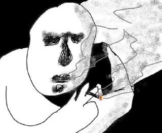 🚬 emoji sad ugly creatures Telegram sticker 8 of 76