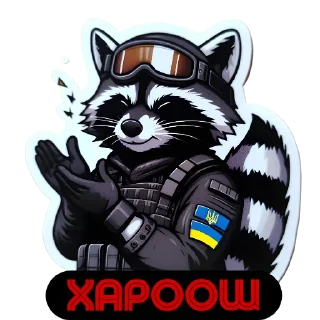 👏 emoji Raccoon Warrior 🦝🪖@AUDI_32 Telegram sticker 22 of 70