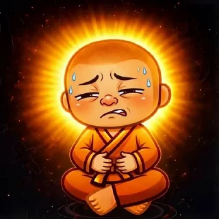 🤒 emoji Monk Drema Telegram sticker 16 of 18