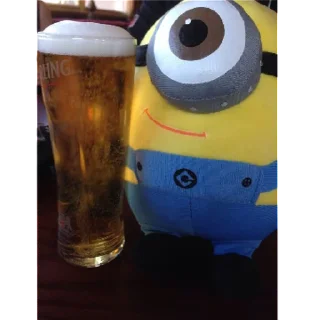 🍺 emoji 💛°Minions°🍌 @stikeri_telegrama Telegram sticker 7 of 45
