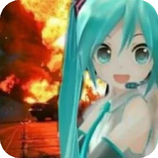 Sticker from Miku