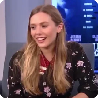 ☺️ emoji Elizabeth Olsen Telegram sticker 9 of 34