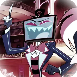 🌟 emoji БОЛЬШЕ ⇨ @CLOOBHUB ВОКС ОТЕЛЬ ХАЗБИН VOX HAZBIN ТГ Telegram sticker 12 of 55