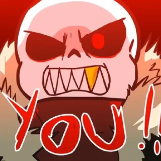😔 emoji Fell underverse | @ish_crim Telegram sticker 8 of 23