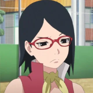😒 emoji Sarada🛐 Telegram sticker 5 of 20