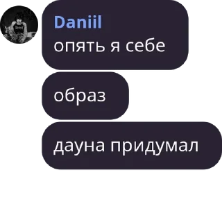 Sticker from danik says