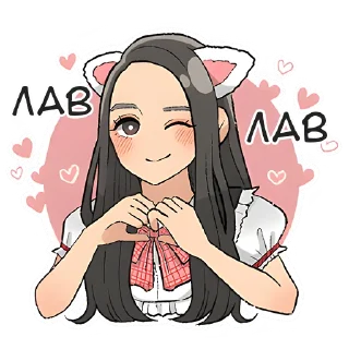 🫶 emoji Пояснят за аниме @Nyasticks Telegram sticker 13 of 17
