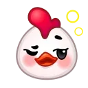 🥴 emoji Chick Emoji @xkysluv Telegram sticker 22 of 40