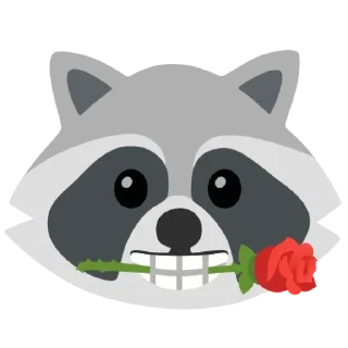 🌟 emoji Raccoon Telegram sticker 15 of 28
