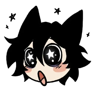 🤩 emoji Edgy catboy extended Telegram sticker 8 of 80