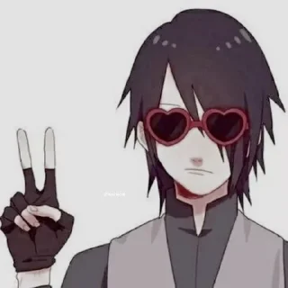 😎 emoji Sasuke Telegram sticker 10 of 17