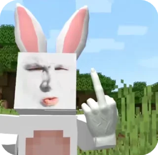🖕 emoji Минекрафтт @RedChrone Telegram sticker 20 of 21