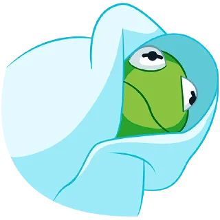 😶 emoji Кермит Telegram sticker 23 of 40