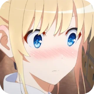 😳 emoji Anime girls shy Telegram sticker 11 of 73