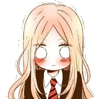😳 emoji Anime girls shy Telegram sticker 12 of 73