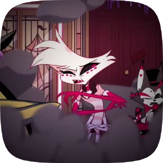 🌟 emoji БОЛЬШЕ ⇨ @CLOOBHUB ЭНДЖЕЛ ДАСТ ОТЕЛЬ ХАЗБИН HAZBIN Telegram sticker 24 of 60