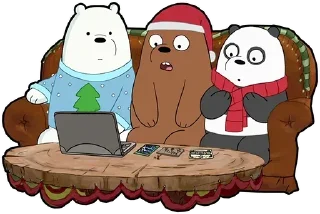 🎄 emoji We Bare Bears Telegram sticker 6 of 115